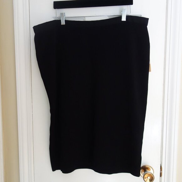 NWT $99 RACHEL ROY Pull-On Stretchy Pencil Black Skirt – Curvy Collection 2X - Picture 2 of 6